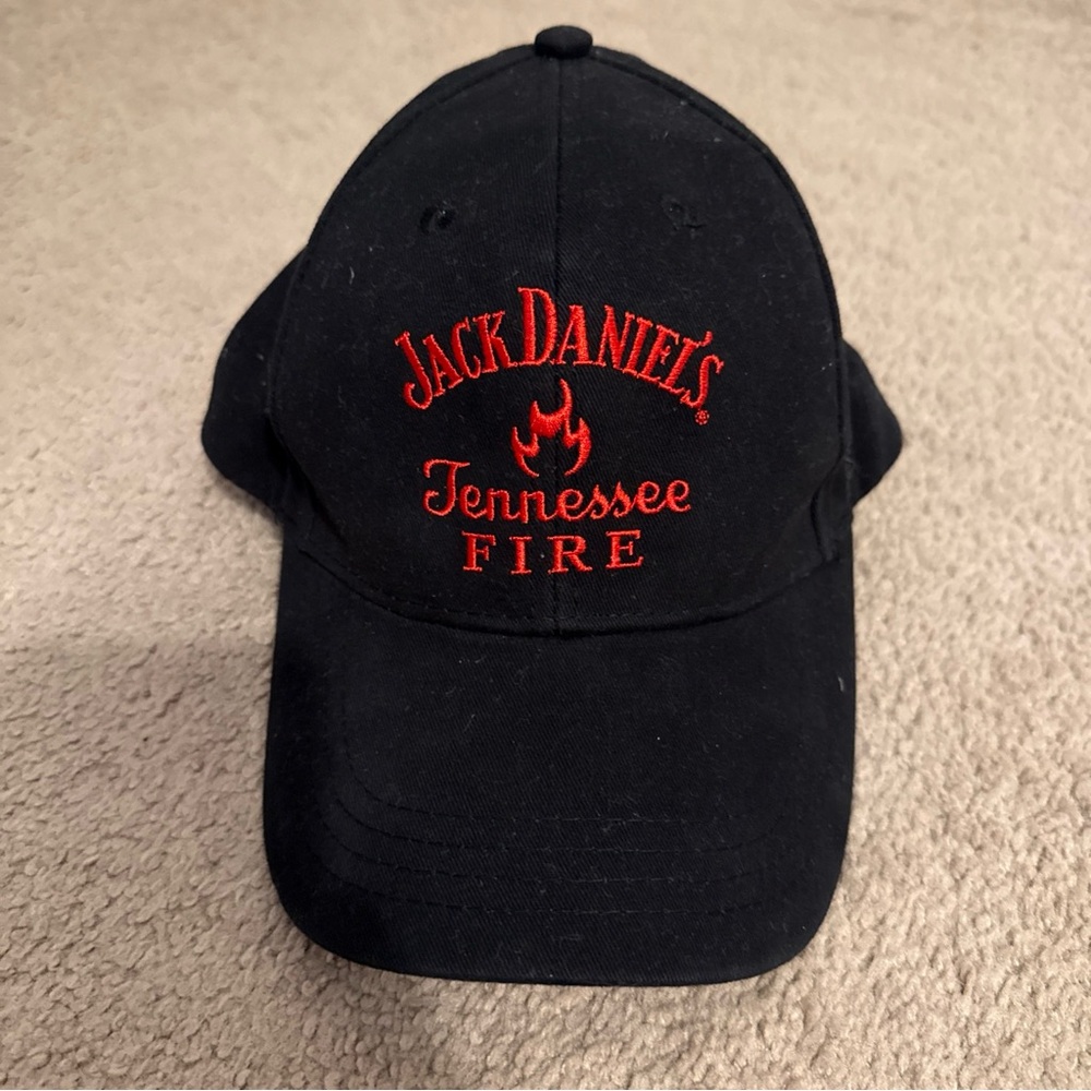 Jack Daniel’s Tennessee Fire Black and Red Hat New Without Tags Adjustable